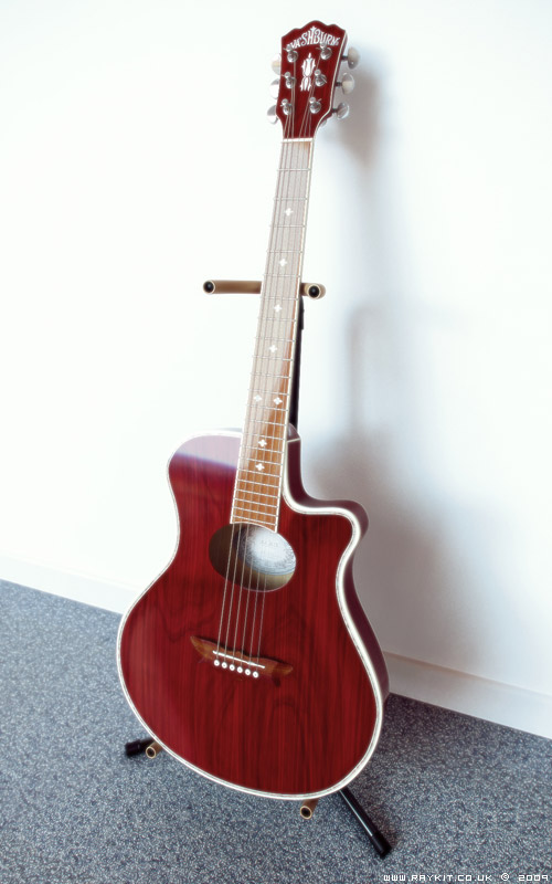 acoustic guitar parts. 3D acoustic guitar model.